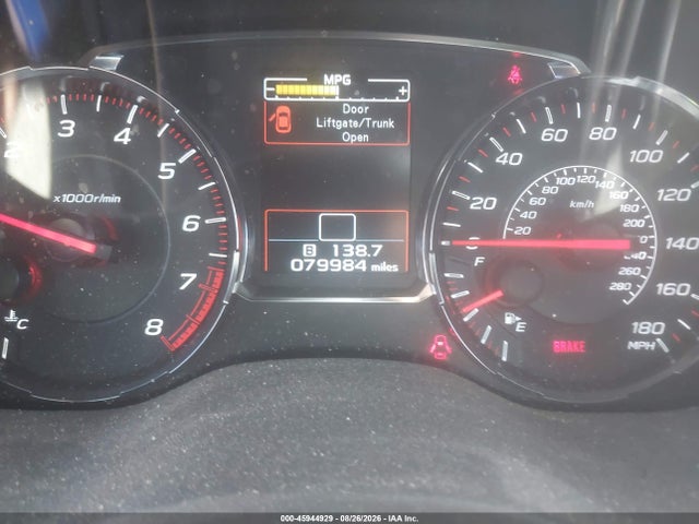 Aukcja sprzedaży 2019 Subaru Wrx, vin: JF1VA1A66K9809003, numer aukcji: 45944929