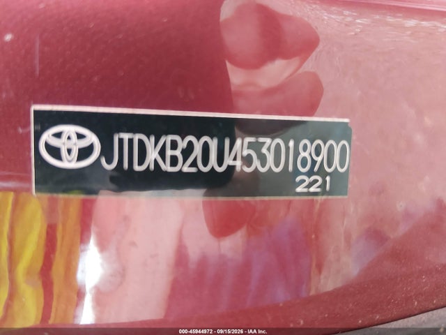 Продажа на аукционе авто 2005 Toyota Prius, vin: JTDKB20U453018900, номер лота: 45944972