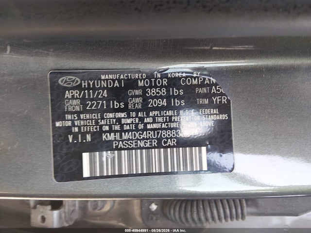 Продаж на аукціоні авто 2024 Hyundai Elantra Sel, vin: KMHLM4DG4RU788833, номер лоту: 45944991