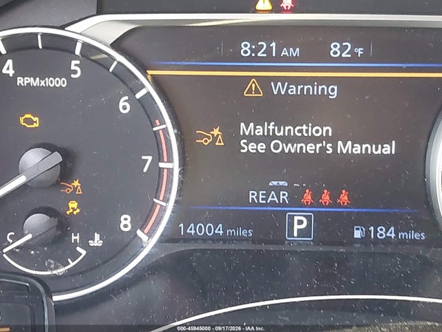 45945000 :رقم المزاد ، 1N4BL4DV0SN428613 vin ، 2025 Nissan Altima Sv Fwd مزاد بيع