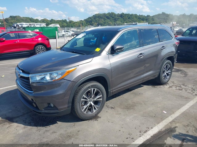 2016 Toyota Highlander Xle V6 მანქანა იყიდება აუქციონზე, vin: 5TDKKRFH2GS160151, აუქციონის ნომერი: 45945068