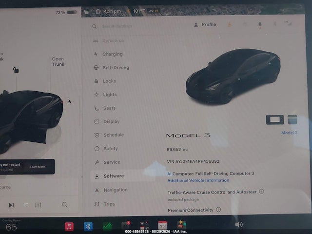 Продажа на аукционе авто 2023 Tesla Model 3 Rear-wheel Drive, vin: 5YJ3E1EA4PF456892, номер лота: 45945126