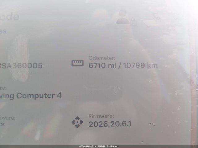Продажа на аукционе авто 2025 Tesla Model Y Long Range Dual Motor Rear-wheel Drive, vin: 7SAYGDED3SA369005, номер лота: 45945151