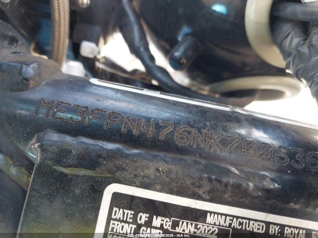 45945291 :رقم المزاد ، ME3FPN476NK700636 vin ، 2022 Royal Enfield Motors Int 650 مزاد بيع
