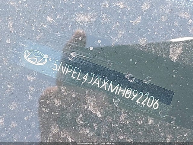 2021 Hyundai Sonata Sel მანქანა იყიდება აუქციონზე, vin: 5NPEL4JAXMH092206, აუქციონის ნომერი: 45945449