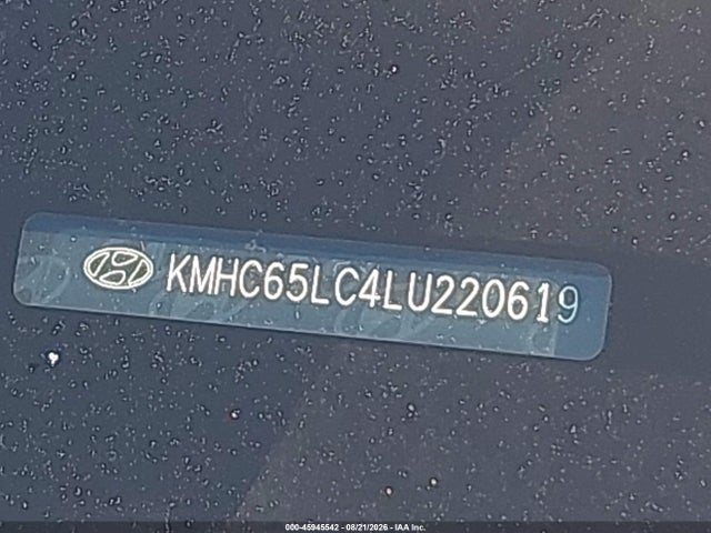 Продаж на аукціоні авто 2020 Hyundai Ioniq Hybrid Blue, vin: KMHC65LC4LU220619, номер лоту: 45945542