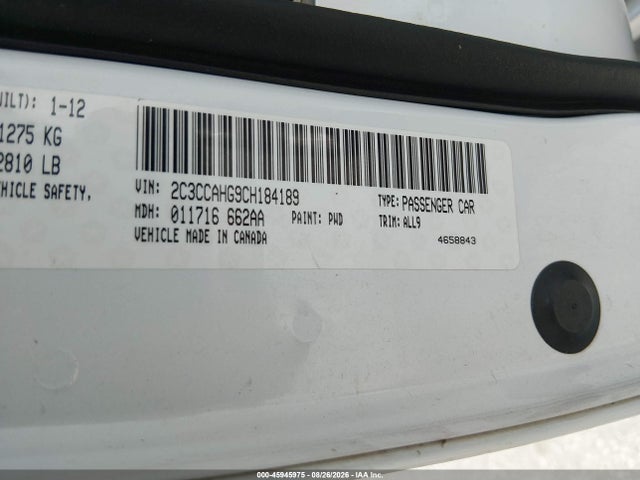 2012 Chrysler 300 Limited მანქანა იყიდება აუქციონზე, vin: 2C3CCAHG9CH184189, აუქციონის ნომერი: 45945975