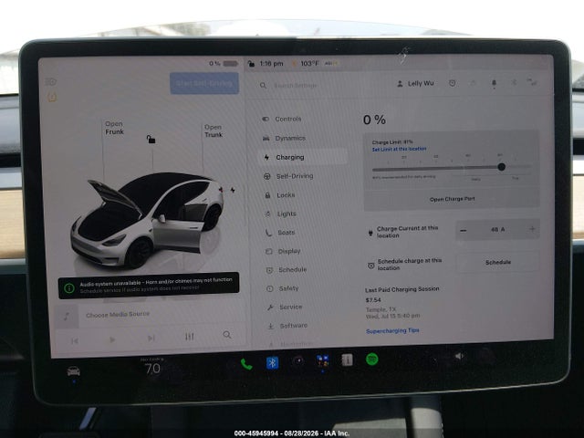 Продаж на аукціоні авто 2022 Tesla Model Y Long Range Dual Motor All-wheel Drive, vin: 7SAYGDEE5NA014396, номер лоту: 45945994