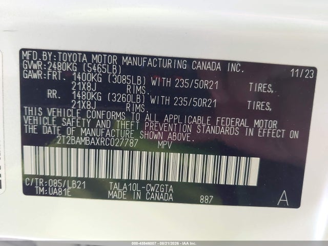Lexus Rx 350 Premium Plus 2024 2T2BAMBAXRC027787 Image 9