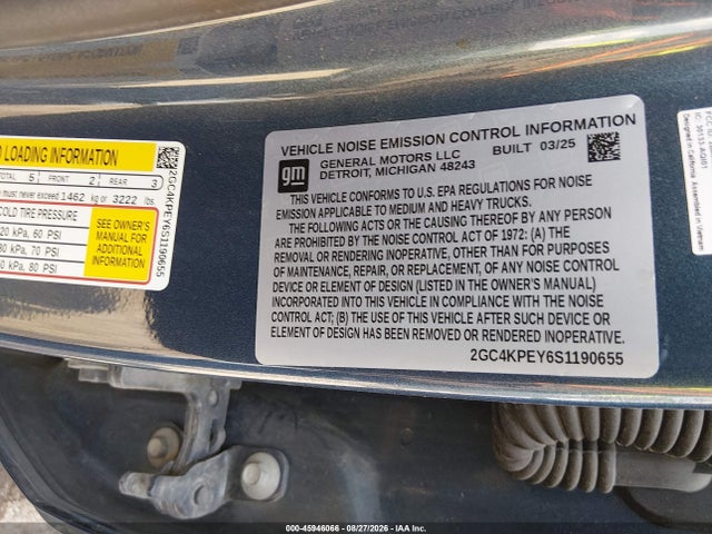 2GC4KPEY6S1190655 Chevrolet Silverado 2500hd 4wd Standard Bed Ltz