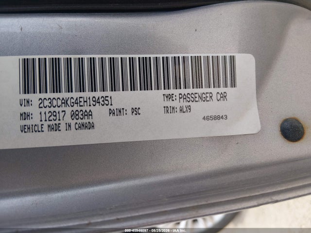 45946097 :رقم المزاد ، 2C3CCAKG4EH194351 vin ، 2014 Chrysler 300c Awd مزاد بيع