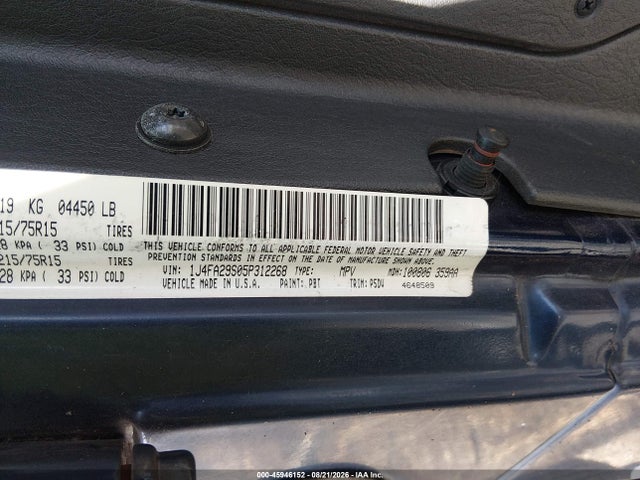 Продаж на аукціоні авто 2005 Jeep Wrangler Se, vin: 1J4FA29S05P312268, номер лоту: 45946152
