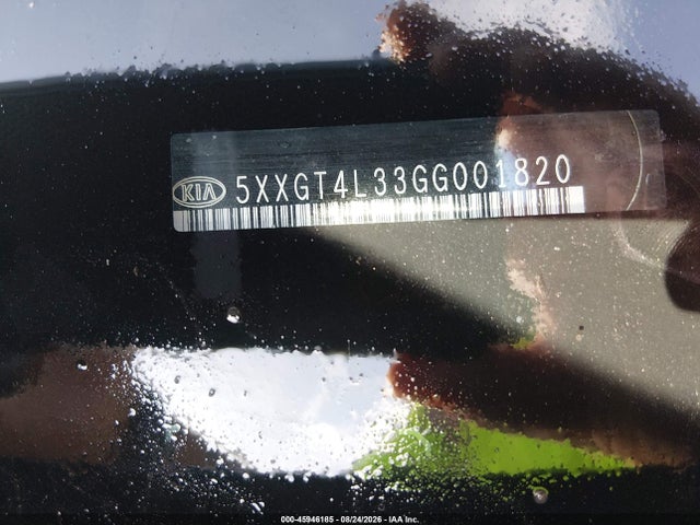 Aukcja sprzedaży 2016 Kia Optima Lx, vin: 5XXGT4L33GG001820, numer aukcji: 45946185