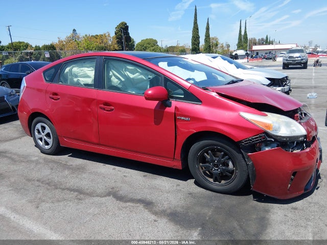 Продажа на аукционе авто 2012 Toyota Prius Three, vin: JTDKN3DU0C1606227, номер лота: 45946213