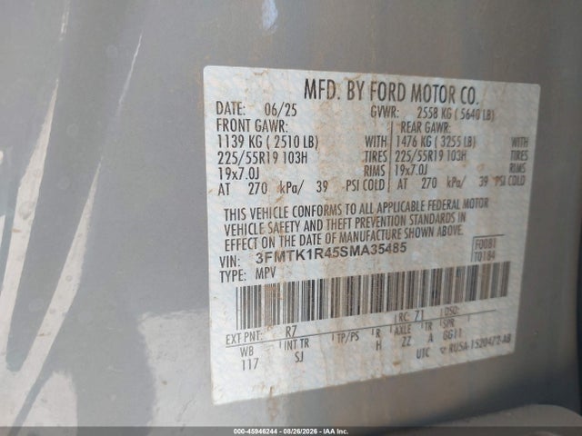 Ford Mustang Mach-e Select 2025 3FMTK1R45SMA35485 Image 9