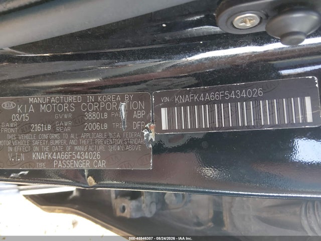Продаж на аукціоні авто 2015 Kia Forte Lx, vin: KNAFK4A66F5434026, номер лоту: 45946307