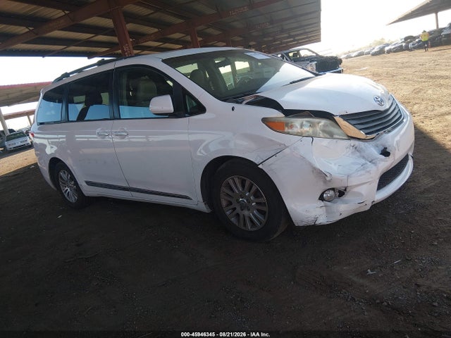 2012 Toyota Sienna Xle V6 8 Passenger მანქანა იყიდება აუქციონზე, vin: 5TDYK3DC4CS254993, აუქციონის ნომერი: 45946345