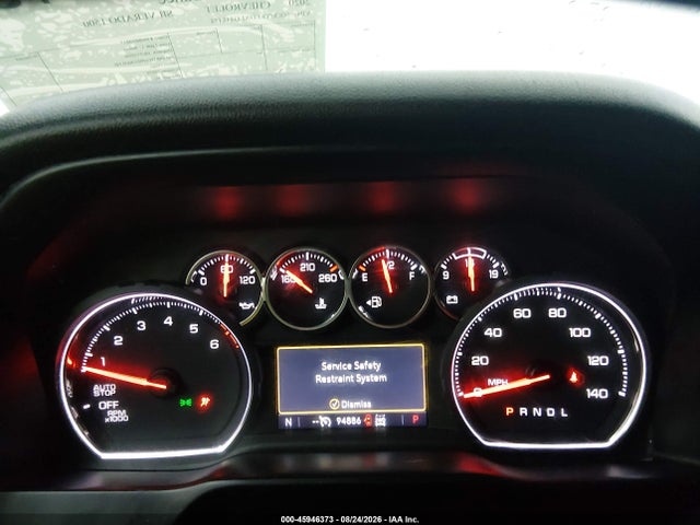 45946373 :رقم المزاد ، 3GCUYEEDXLG448474 vin ، 2020 Chevrolet Silverado 1500 4wd  Short Bed Rst مزاد بيع