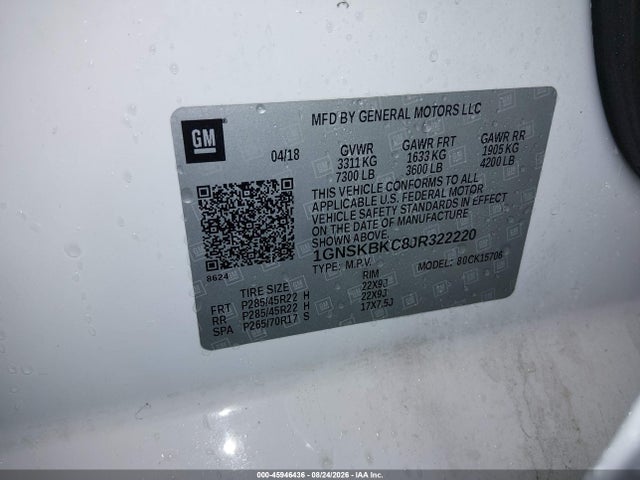 Chevrolet Tahoe Lt 2018 1GNSKBKC8JR322220 Image 9