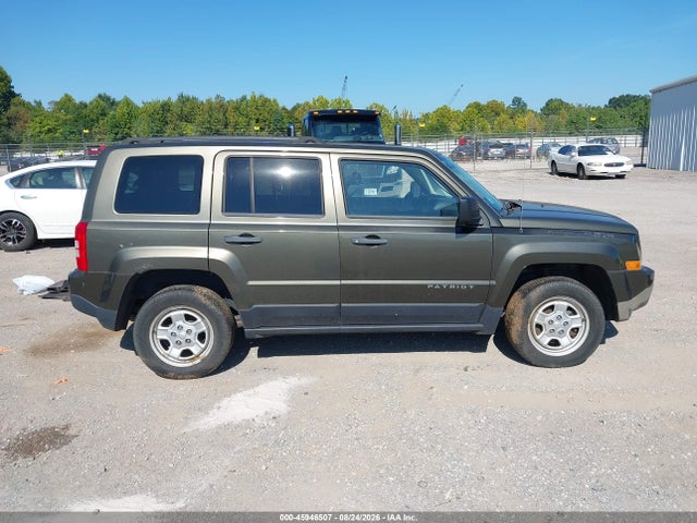 2016 Jeep Patriot Sport მანქანა იყიდება აუქციონზე, vin: 1C4NJRBB1GD512049, აუქციონის ნომერი: 45946507
