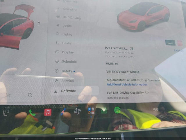 Tesla Model 3 Long Range/performance 2019 5YJ3E1EB5KF511884 Image 7