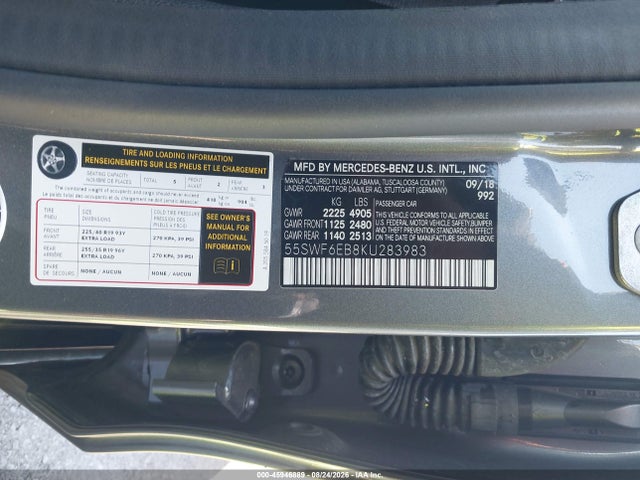 55SWF6EB8KU283983 Mercedes-Benz Amg C 43 4matic