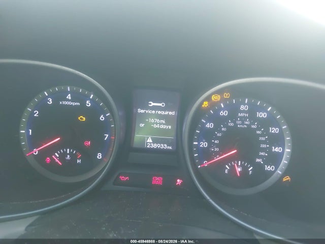 2014 Hyundai Santa Fe Gls მანქანა იყიდება აუქციონზე, vin: KM8SM4HF2EU045367, აუქციონის ნომერი: 45946988
