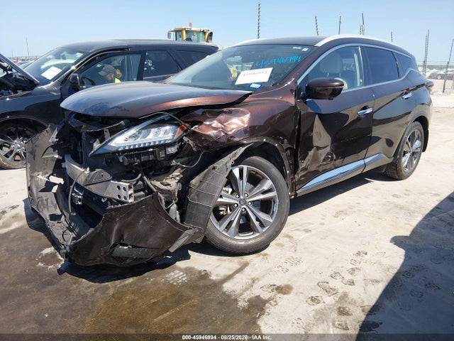 Продаж на аукціоні авто 2019 Nissan Murano Platinum, vin: 5N1AZ2MJ7KN139312, номер лоту: 45946994