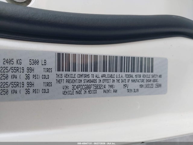 Dodge Journey Crossroad 2015 3C4PDCGB6FT583214 Image 9