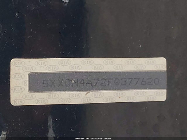 45947291 :رقم المزاد ، 5XXGN4A72FG377620 vin ، 2015 Kia Optima Ex مزاد بيع