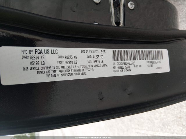 Dodge Charger Se 2015 2C3CDXBG1FH858705 Image 9