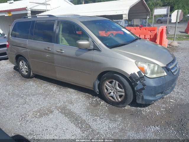 2005 Honda Odyssey Ex-l მანქანა იყიდება აუქციონზე, vin: 5FNRL387X5B113335, აუქციონის ნომერი: 45947332