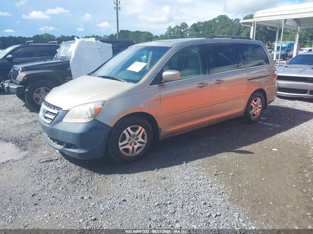 2005 Honda Odyssey Ex-l მანქანა იყიდება აუქციონზე, vin: 5FNRL387X5B113335, აუქციონის ნომერი: 45947332