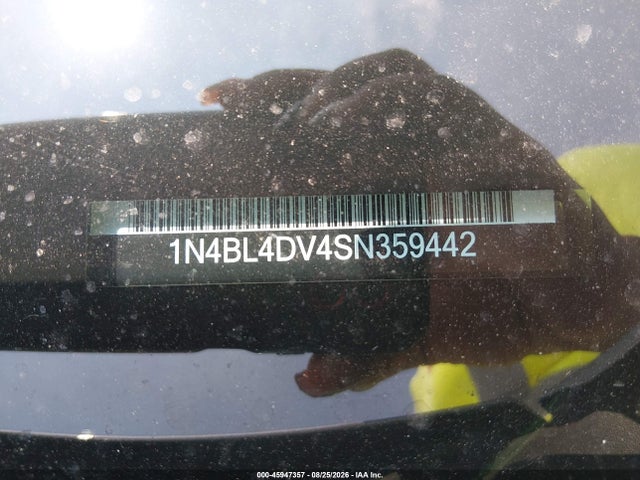 1N4BL4DV4SN359442 Nissan Altima Sv Fwd