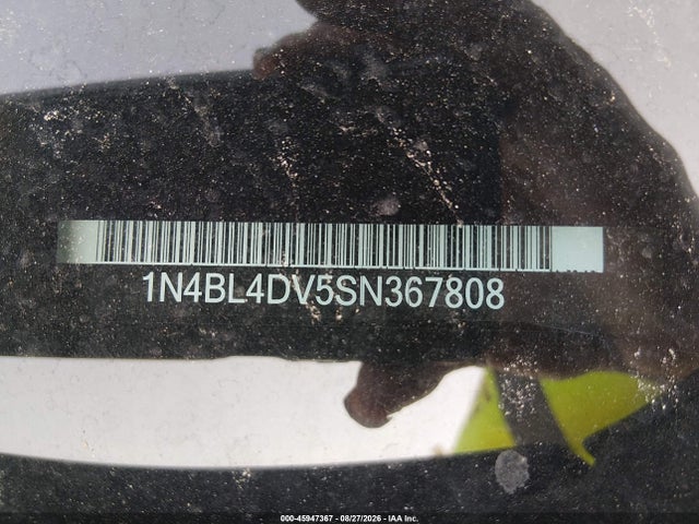 1N4BL4DV5SN367808 Nissan Altima Sv Fwd