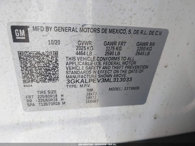 GMC Terrain Fwd Slt 2021 3GKALPEV3ML313033 Image 9