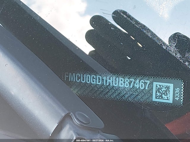 Продаж на аукціоні авто 2017 Ford Escape Se, vin: 1FMCU0GD1HUB87467, номер лоту: 45947561
