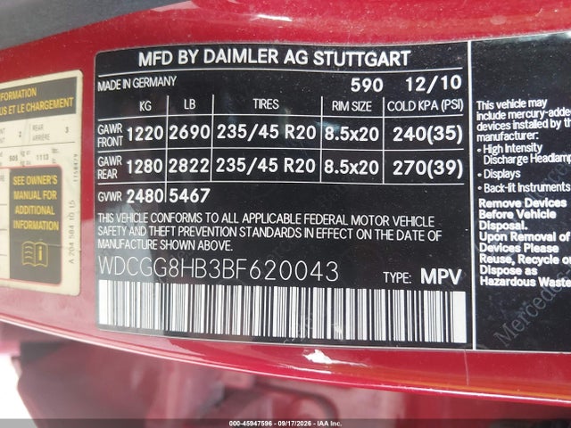 Продаж на аукціоні авто 2011 Mercedes-benz Glk 350 4matic, vin: WDCGG8HB3BF620043, номер лоту: 45947596