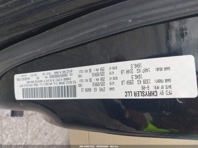 Aukcja sprzedaży 2008 Chrysler Town & Country Touring, vin: 2A8HR54P98R828829, numer aukcji: 45947622