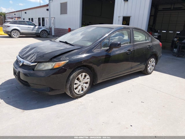 2012 Honda Civic Lx მანქანა იყიდება აუქციონზე, vin: 2HGFB2F50CH322464, აუქციონის ნომერი: 45947784