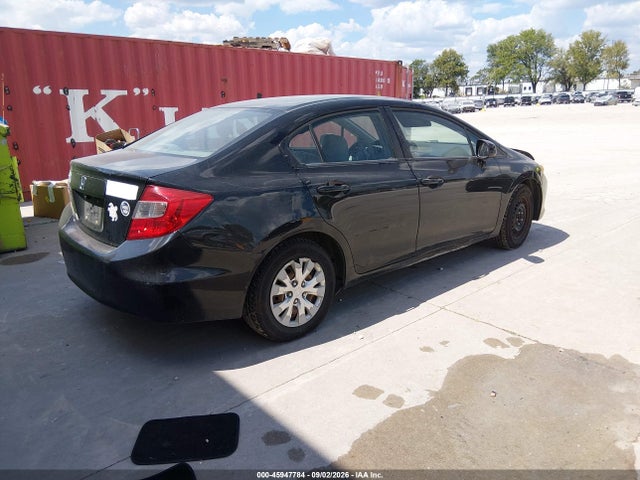 2012 Honda Civic Lx მანქანა იყიდება აუქციონზე, vin: 2HGFB2F50CH322464, აუქციონის ნომერი: 45947784