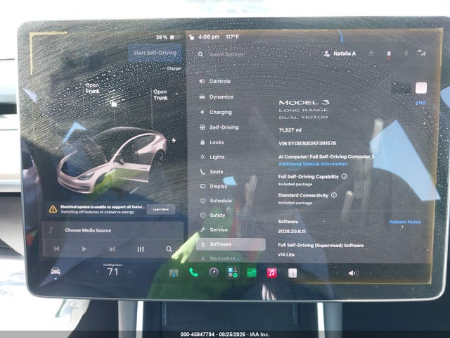 Продаж на аукціоні авто 2019 Tesla Model 3 Long Range/performance, vin: 5YJ3E1EB3KF361578, номер лоту: 45947794