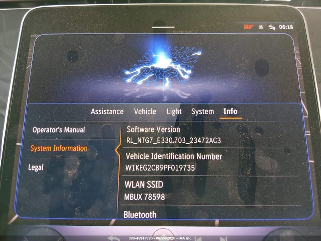 Aukcja sprzedaży 2023 Mercedes-benz Eqe 500 4matic+, vin: W1KEG2CB9PF019735, numer aukcji: 45947890