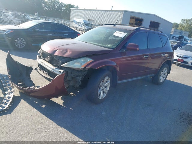 2006 Nissan Murano S მანქანა იყიდება აუქციონზე, vin: JN8AZ08W26W543945, აუქციონის ნომერი: 45948013