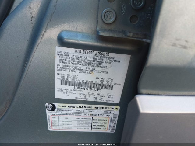 Продажа на аукционе авто 2007 Ford Freestyle Sel, vin: 1FMDK05117GA42395, номер лота: 45948014