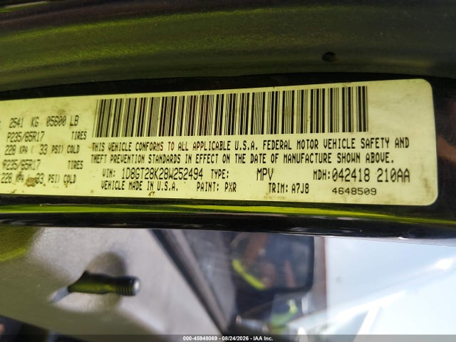 Продаж на аукціоні авто 2008 Dodge Nitro Sxt, vin: 1D8GT28K28W252494, номер лоту: 45948069