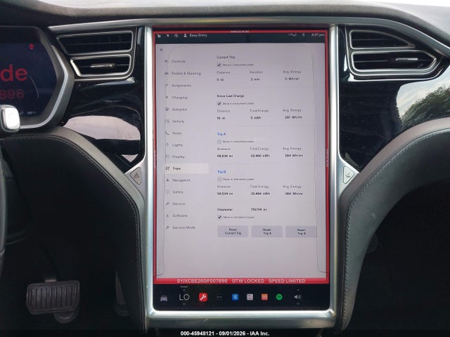 2016 Tesla Model X 60d/70d/75d/90d/p100d მანქანა იყიდება აუქციონზე, vin: 5YJXCBE26GF007896, აუქციონის ნომერი: 45948121