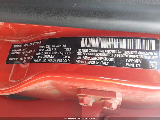 Продаж на аукціоні авто 2017 Jeep Renegade Altitude 4x4, vin: ZACCJBBH3HPG06066, номер лоту: 45948135