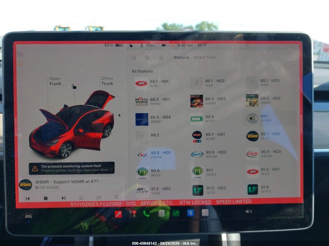 Продажа на аукционе авто 2020 Tesla Model Y Long Range Dual Motor All-wheel Drive, vin: 5YJYGDEE1LF032990, номер лота: 45948142