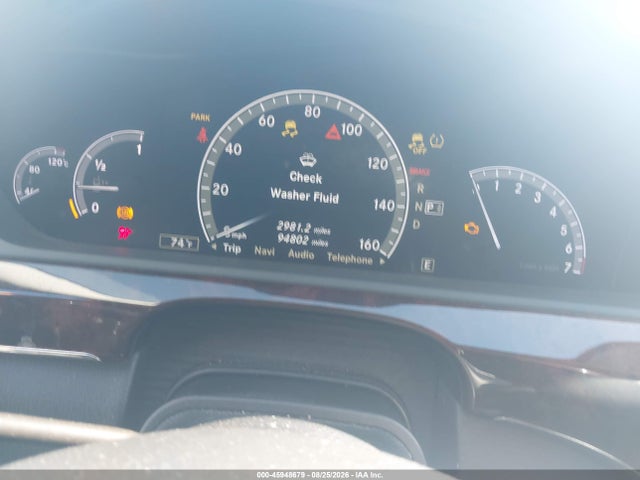 Aukcja sprzedaży 2012 Mercedes-benz S 550 4matic, vin: WDDNG9EB3CA468485, numer aukcji: 45948679
